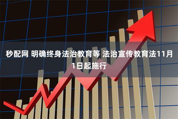 秒配网 明确终身法治教育等 法治宣传教育法11月1日起施行