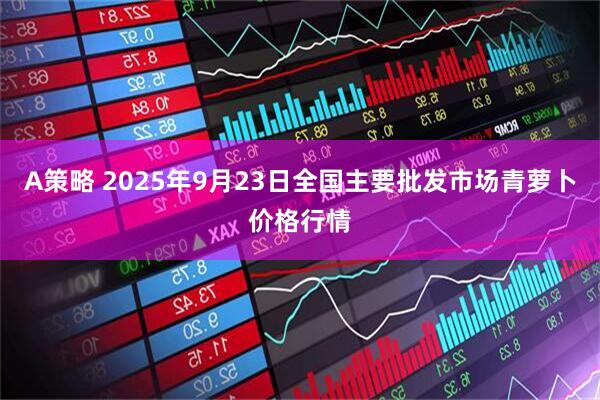 A策略 2025年9月23日全国主要批发市场青萝卜价格行情