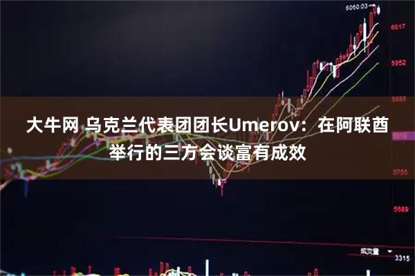 大牛网 乌克兰代表团团长Umerov：在阿联酋举行的三方会谈富有成效